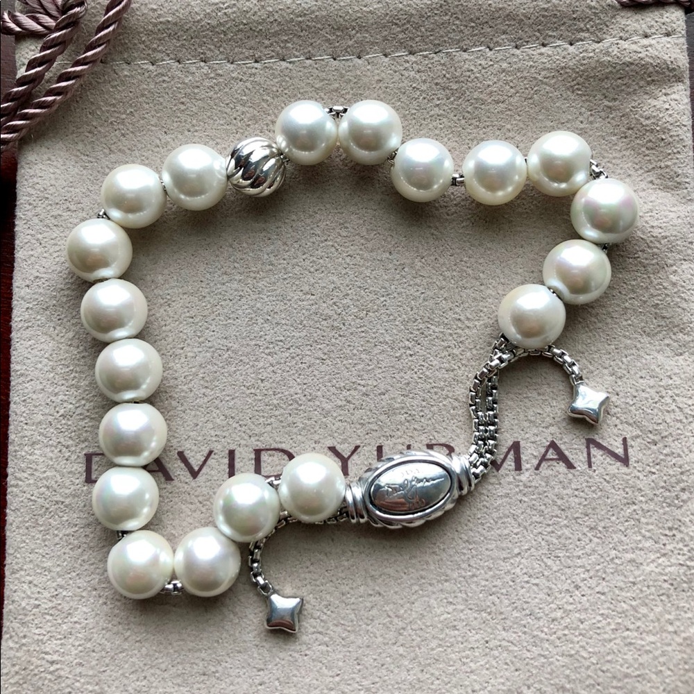 SOLD⛔️David Yurman Pearl Spiritual Bead Bracelet